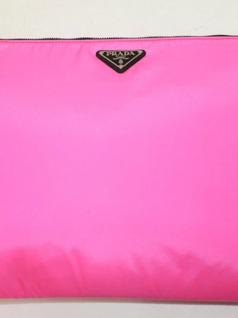 Prada Tessuto Nylon Flat Pouch - Pink